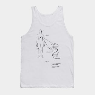 Bio-instrumentation Apparatus Vintage Patent Drawing Tank Top